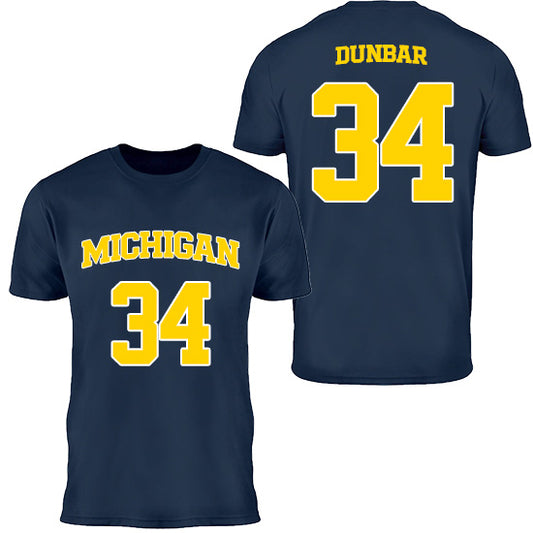 University of Michigan Women's Basketball Aaiyanna Dunbar Jersey Tee