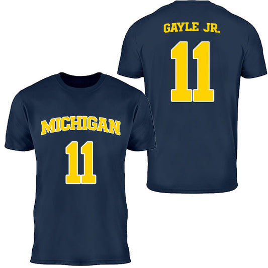 University of Michigan Men's Basketball Roddy Gayle Jr. Jersey Tee