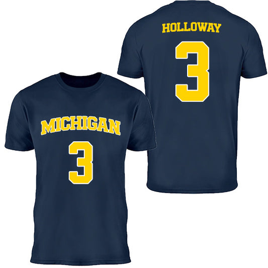 University of Michigan Women's Basketball Mila Holloway Jersey Tee