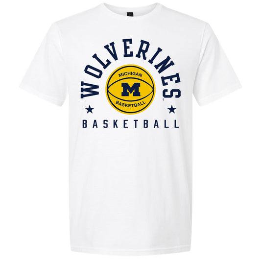 Valiant University of Michigan Basketball Retro Stars Tee