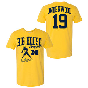 Valiant University of Michigan "Big House Bryce" Jersey Tee