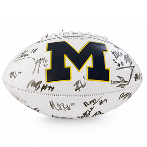 2023 Michigan Football National Championship Multi-Signed Football [Imperfect - Multiple Smeared & Faded Signatures]