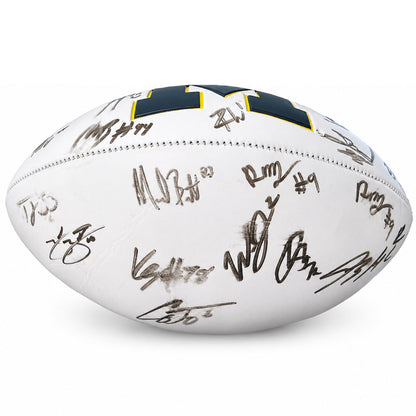 2023 Michigan Football National Championship Multi-Signed Football [Imperfect - Multiple Smeared & Faded Signatures]