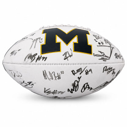 2023 Michigan Football National Championship Multi-Signed Football [Imperfect - Multiple Smeared & Faded Signatures]