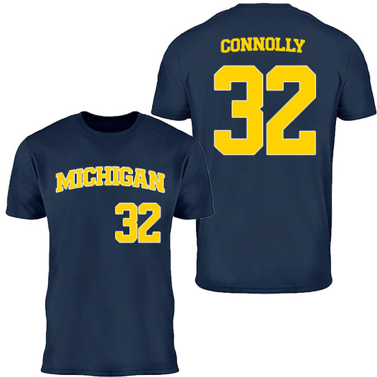 Valiant University of Michigan Baseball Cade Connolly #32 Jersey Tee