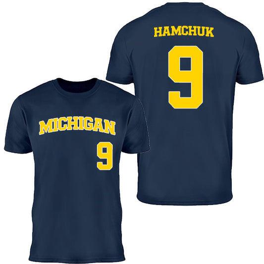 Valiant University of Michigan Baseball Robert Hamchuk #9 Jersey Tee