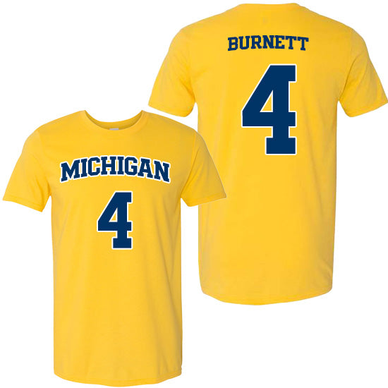 University of Michigan Men's Basketball Nimari Burnett Jersey Tee