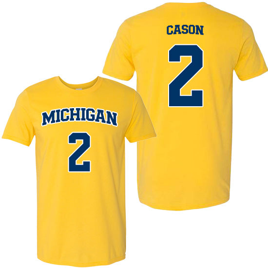 University of Michigan Men's Basketball L.J. Cason Jersey Tee