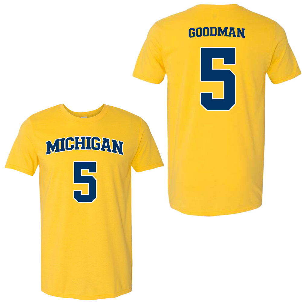 University of Michigan Men's Basketball Oscar Goodman Jersey Tee