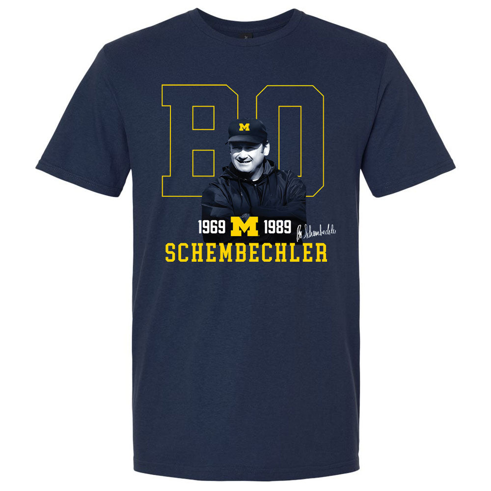 Valiant University of Michigan Football Bo Schembechler Remembrance Tee