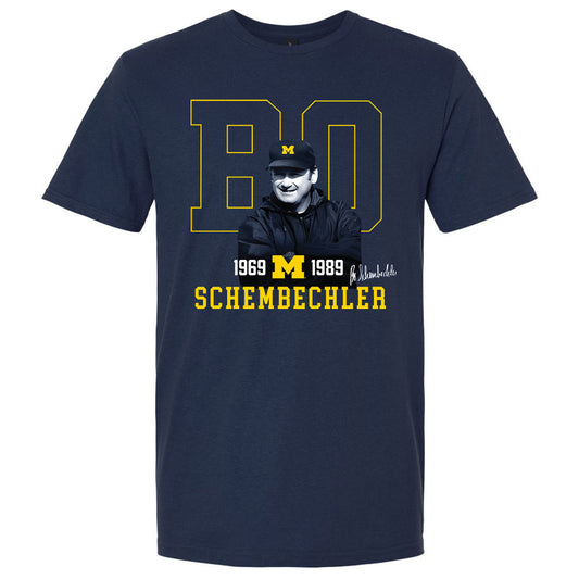 Valiant University of Michigan Football Bo Schembechler Remembrance Tee