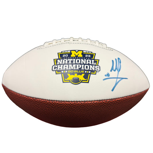University of Michigan Football Mike Sainristil Autographed 2023 National Champions Football