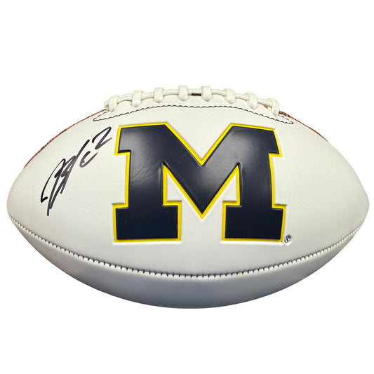 Baden University of Michigan Football Blake Corum Autographed Football