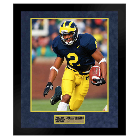Charles Woodson University of Michigan Football 16x20 Framed Photo