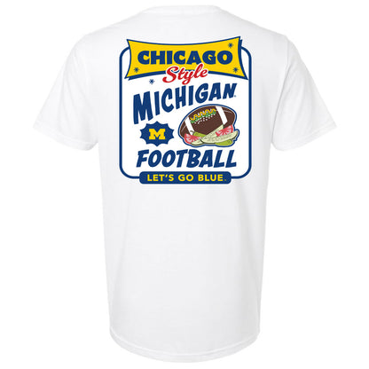Valiant University of Michigan Football ''Chicago-Style" Football Tee