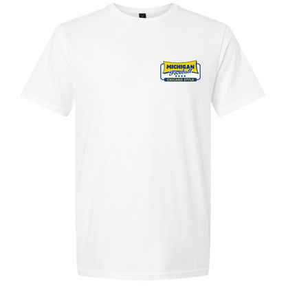 Valiant University of Michigan Football ''Chicago-Style" Football Tee