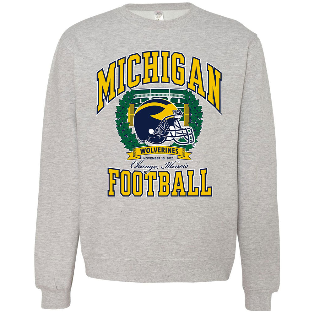 Valiant University of Michigan Football "Chicago Game" Crewneck Sweatshirt