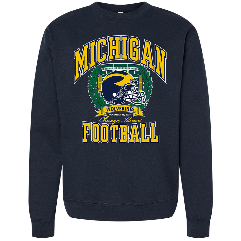 Valiant University of Michigan Football "Chicago Game" Crewneck Sweatshirt