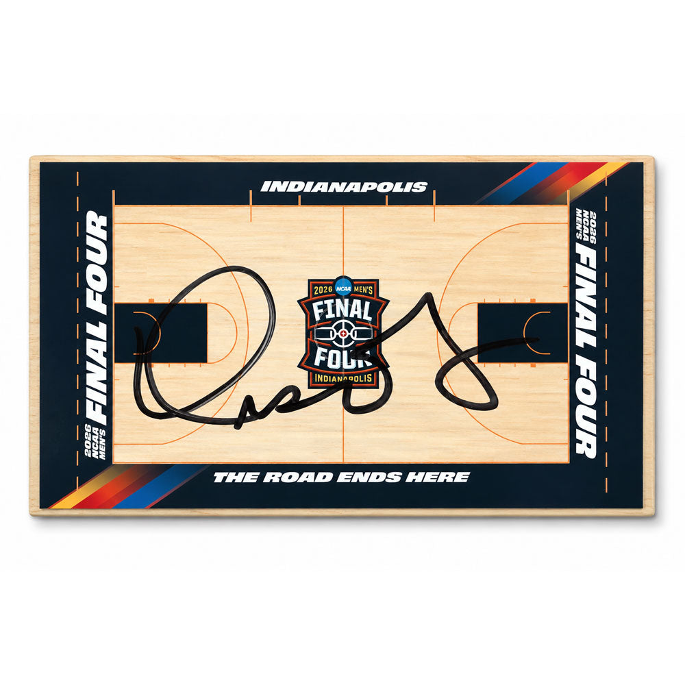 True North Auction: University of Michigan Basketball Dusty May Autographed Final Court Mini Court