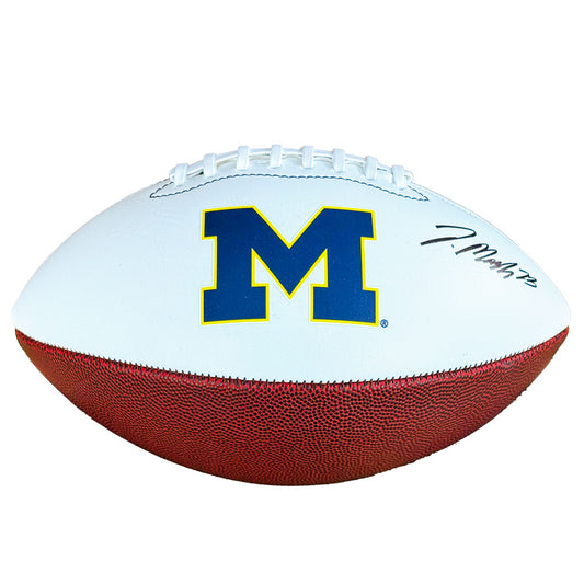 University of Michigan Football Jordan Marshall Autographed Football