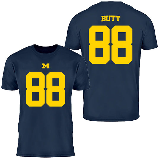 Valiant University of Michigan Football Legends Jake Butt #88 Jersey Tee