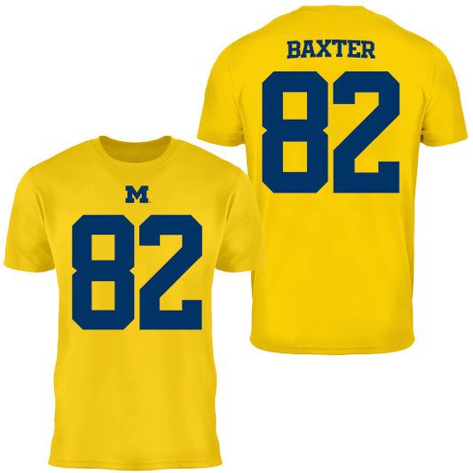 Valiant University of Michigan Football Devon Baxter #82 Jersey Tee