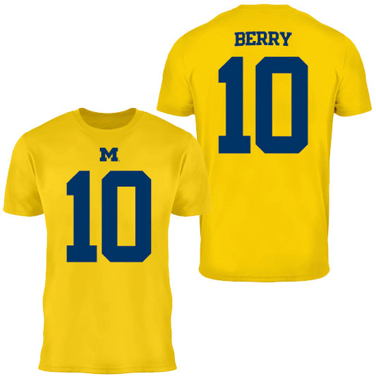 Valiant University of Michigan Football Zeke Berry #10 Jersey Tee