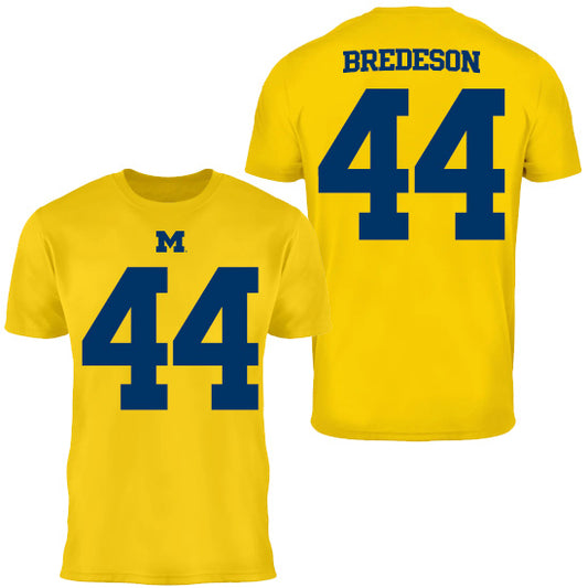 Valiant University of Michigan Football Max Bredeson #44 Jersey Tee