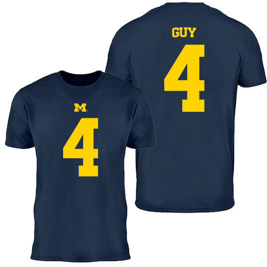 Valiant University of Michigan Football T.J. Guy #4 Youth Jersey Tee