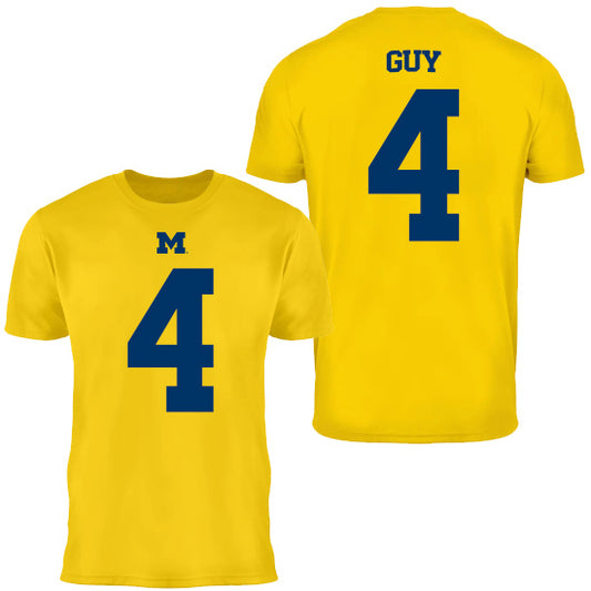 Valiant University of Michigan Football T.J. Guy #4 Jersey Tee