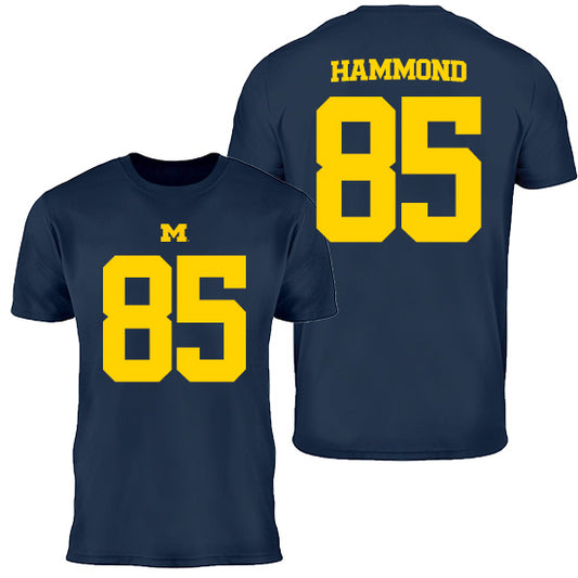 Valiant University of Michigan Football Ted Hammond #85 Jersey Tee