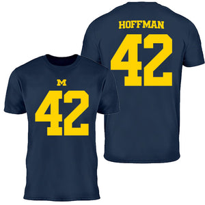Valiant University of Michigan Football Jalen Hoffman #42 Jersey Tee