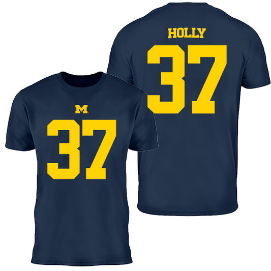 Valiant University of Michigan Football Julius Holly #37 Youth Jersey Tee