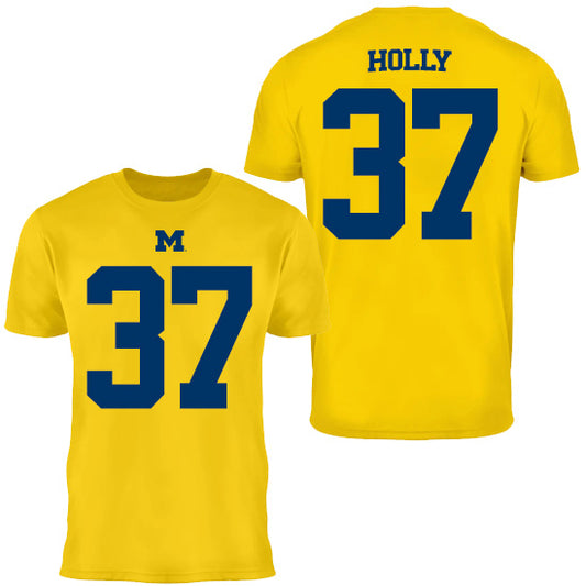 Valiant University of Michigan Football Julius Holly #37 Jersey Tee