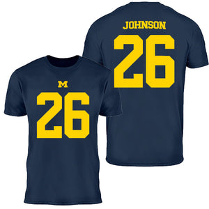 Valiant University of Michigan Football Donovan Johnson #26 Youth Jersey Tee