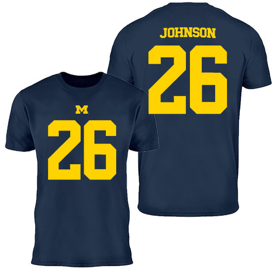 Valiant University of Michigan Football Donovan Johnson #26 Youth Jersey Tee
