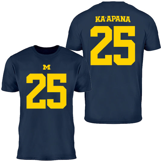 Valiant University of Michigan Football Micah Ka'apana #25 Youth Jersey Tee