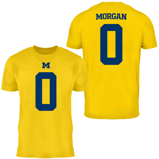 Valiant University of Michigan Football Semaj Morgan #0 Jersey Tee