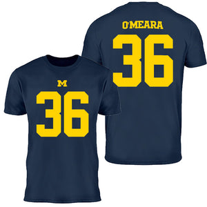 Valiant University of Michigan Football Tomas O'Meara #36 Youth Jersey Tee