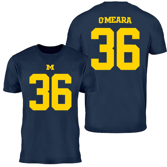 Valiant University of Michigan Football Tomas O'Meara #36 Youth Jersey Tee
