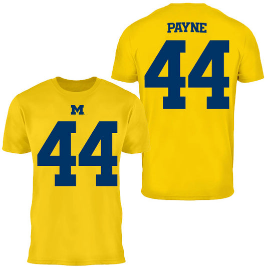 Valiant University of Michigan Football Damon Payne #44 Jersey Tee