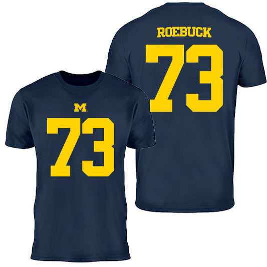 Valiant University of Michigan Football Ben Roebuck #73 Youth Jersey Tee