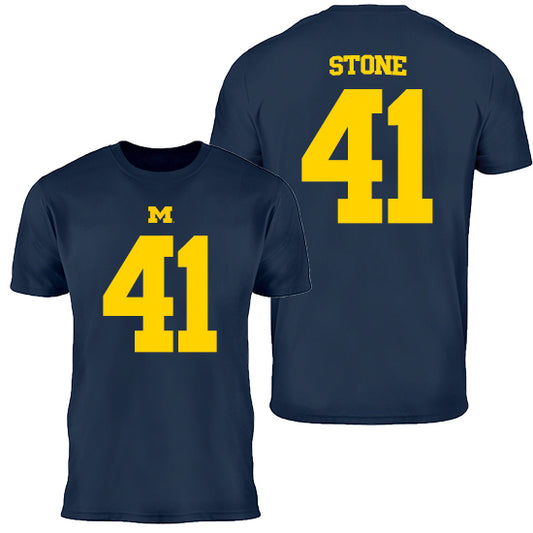 Valiant University of Michigan Football Shomari Stone #41 Youth Jersey Tee