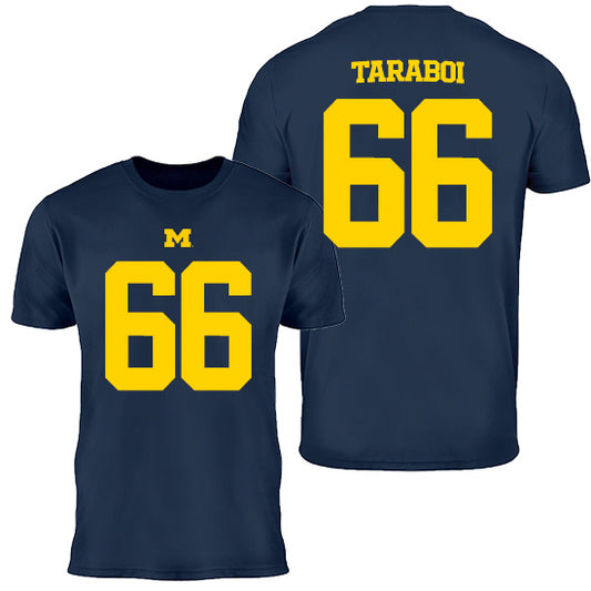 Valiant University of Michigan Football Dan Taraboi #66 Youth Jersey Tee