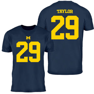 Valiant University of Michigan Football Chase Taylor #29 Youth Jersey Tee