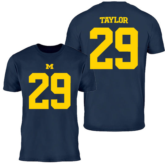 Valiant University of Michigan Football Chase Taylor #29 Youth Jersey Tee