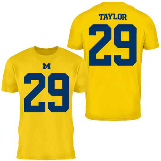 Valiant University of Michigan Football Chase Taylor #29 Jersey Tee