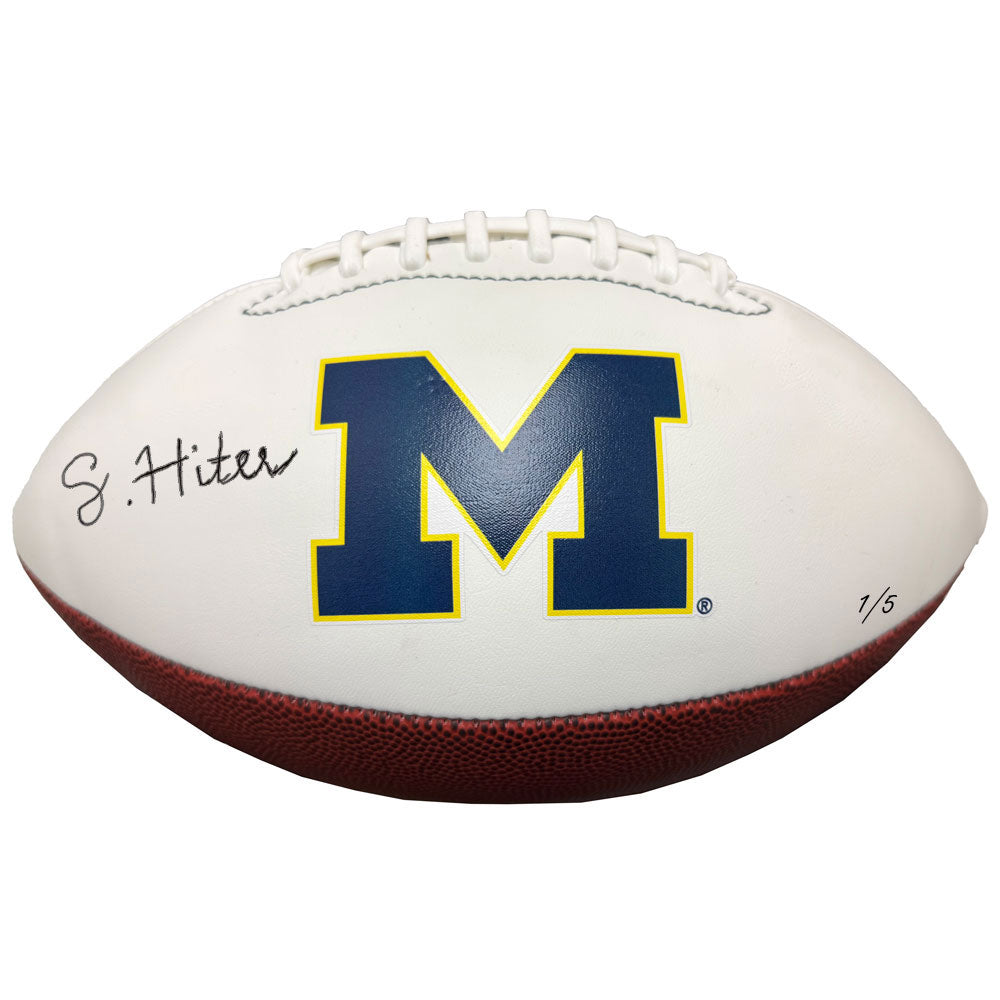 University of Michigan Football Savion Hiter Autographed Football [Ball 1 of 5]