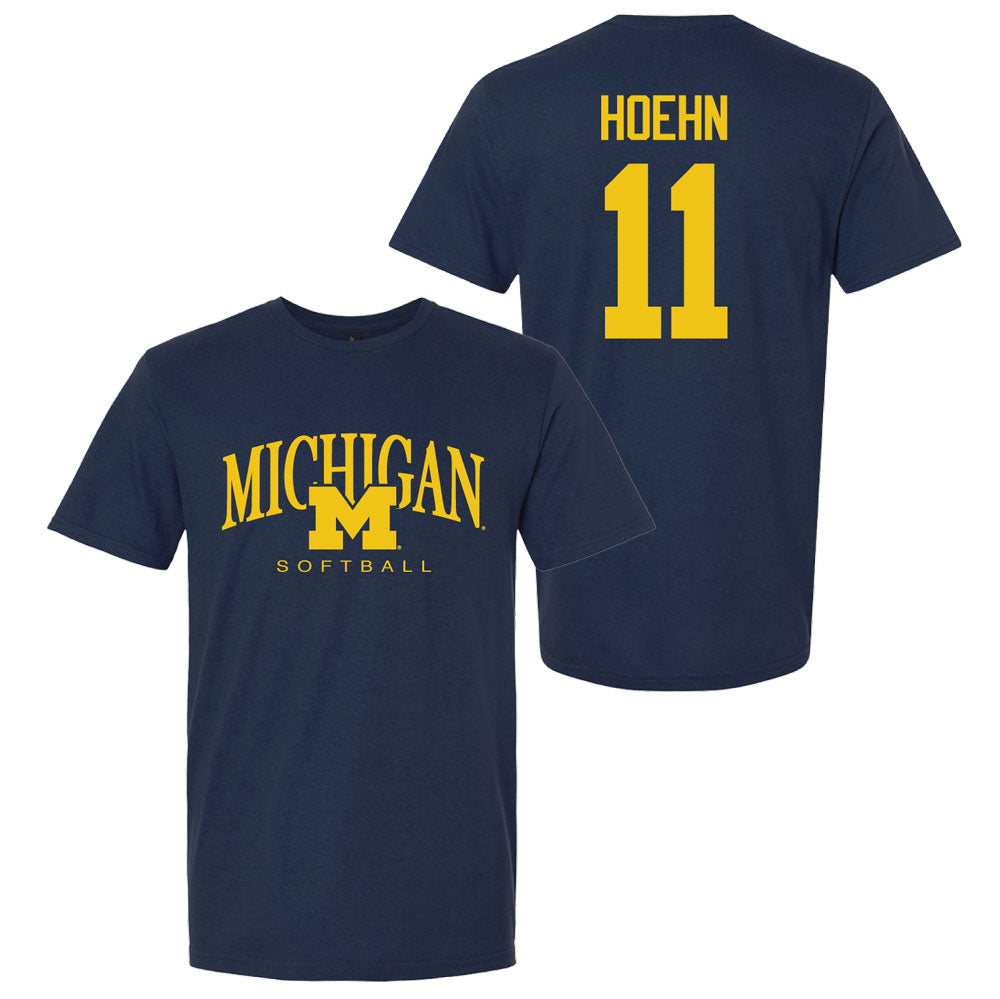 Valiant University of Michigan Softball Erin Hoehn #11 M/Michigan Sport Tee
