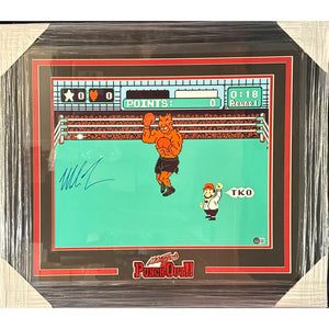 Mike Tyson Autographed Framed "Mike Tyson's Punch-Out!!" Artwork